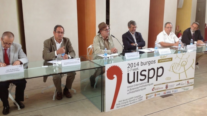 Roda de premsa per fer balanç del congrés, celebrada dissabte 6 de setembre a la Fundación Atapuerca.