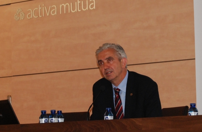 Jordi Tous, investigador de la URV, durante la presentación de la aplicación en Reus el pasado 15 de mayo.