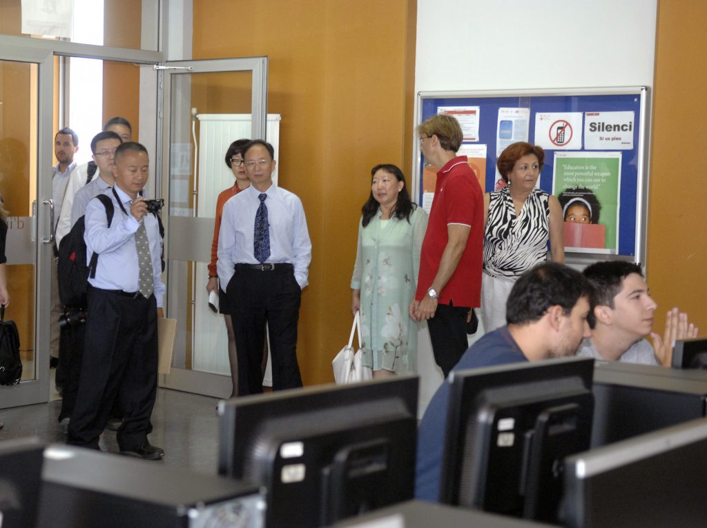 Els representants de la Yunnan Normal University van visitar el campus Catalunya.