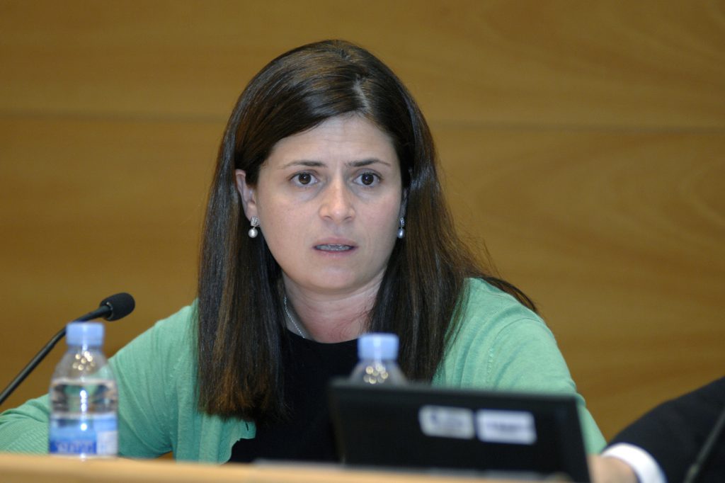 Núria Betriu, directora general d'Indústria, durant la seva intervenció.