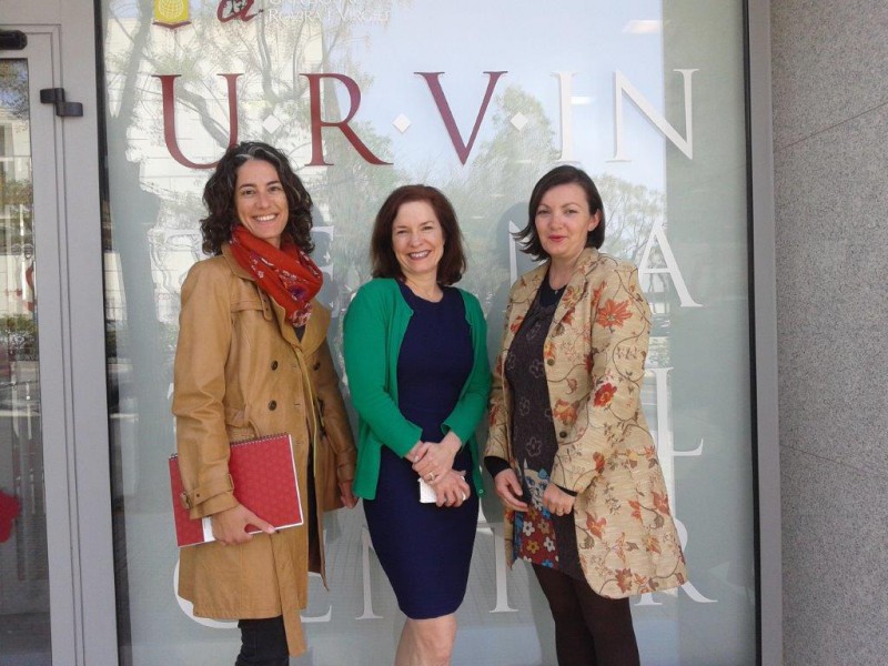From left to right, Blanca Domingo (Lifelong Learning Center - FURV), Allison Witt (UIUC) and Alexandra Godeanu (I-Center).