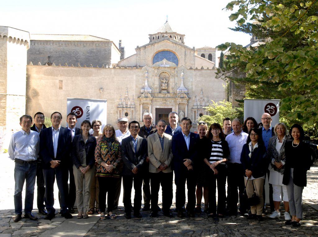 The INU group during the visit to the Monastery of Poblet