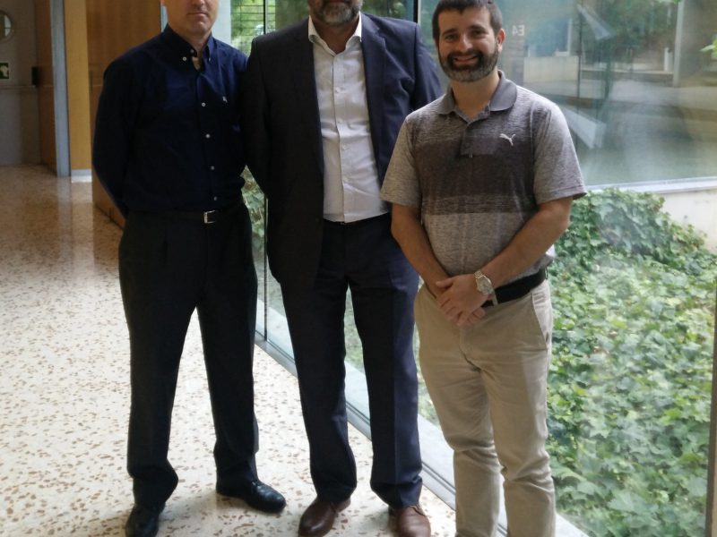 Jeffrey Palis (right) met Josep Bonet (centre) and Bernd Theilen