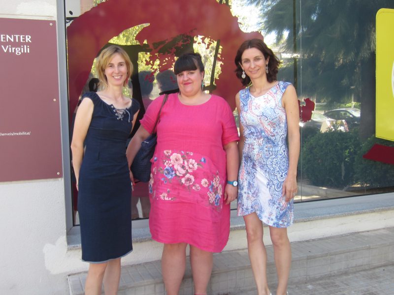 Borbala Varga during her visit to the URV’s International Center
