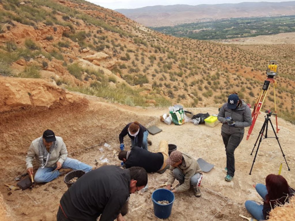 Excavació al jaciment de Guefaït-4 (Marroc). Foto: Antonio Rodríguez / IPHES-CERCA