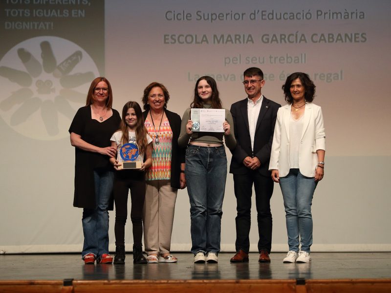 Premi Federico Mayor Zaragoza. Escola Maria Garcia Cabanes (L'Aldea), segon premi de la categoria Cicle superior d'Educació Primària.