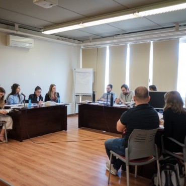 Sala de vistes de la Facultat de Ciències Jurídiques