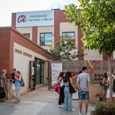Entrada de la seu de Vilafranca del Penedès