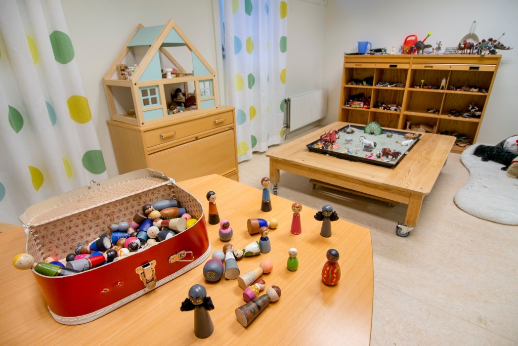 Sala de la "Casa dels Infants" de Linköping, Suècia. FOTO: Ferran Martí / Save the Children.