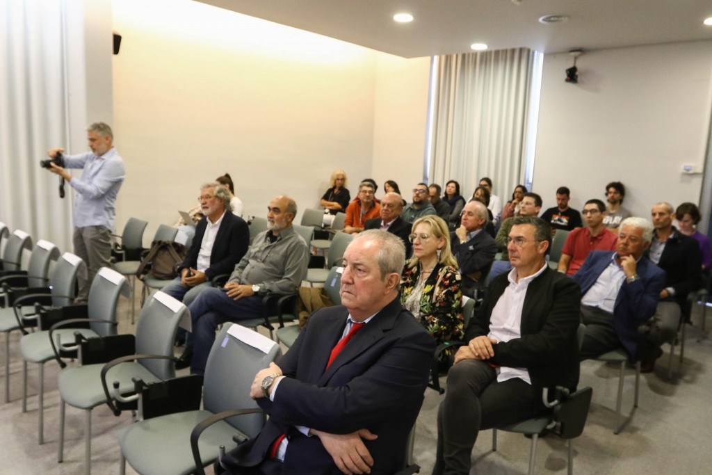 La sala de graus Dr. Josep Guasch i Torres de la Facultat d'Enologia, durant l'acte del XXII Premi Jaume Ciurana d'Enologia.