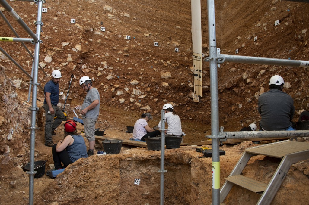 Treballs d’excavació al jaciment de la Gran Dolina. Foto: Maria D.Guillén / IPHES-CERCA