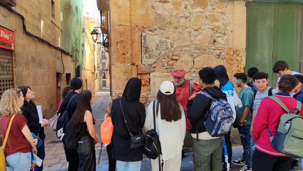 Imatge d'una de les rutes amb alumnes de l'INS El Morell.