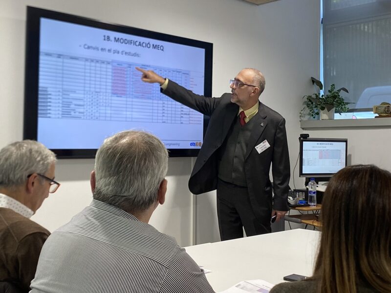 Reunió del Consell Assessor de l’ETSEQ del 24 de novembre.